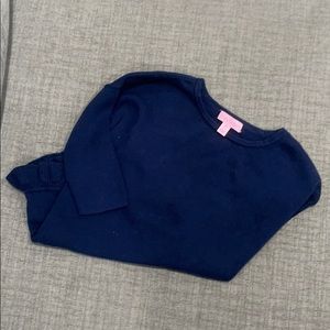 New Lilly Pulitzer Girls Tierneigh Sweater Navy